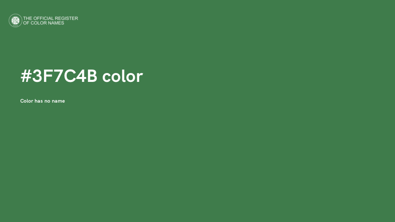 #3F7C4B color image