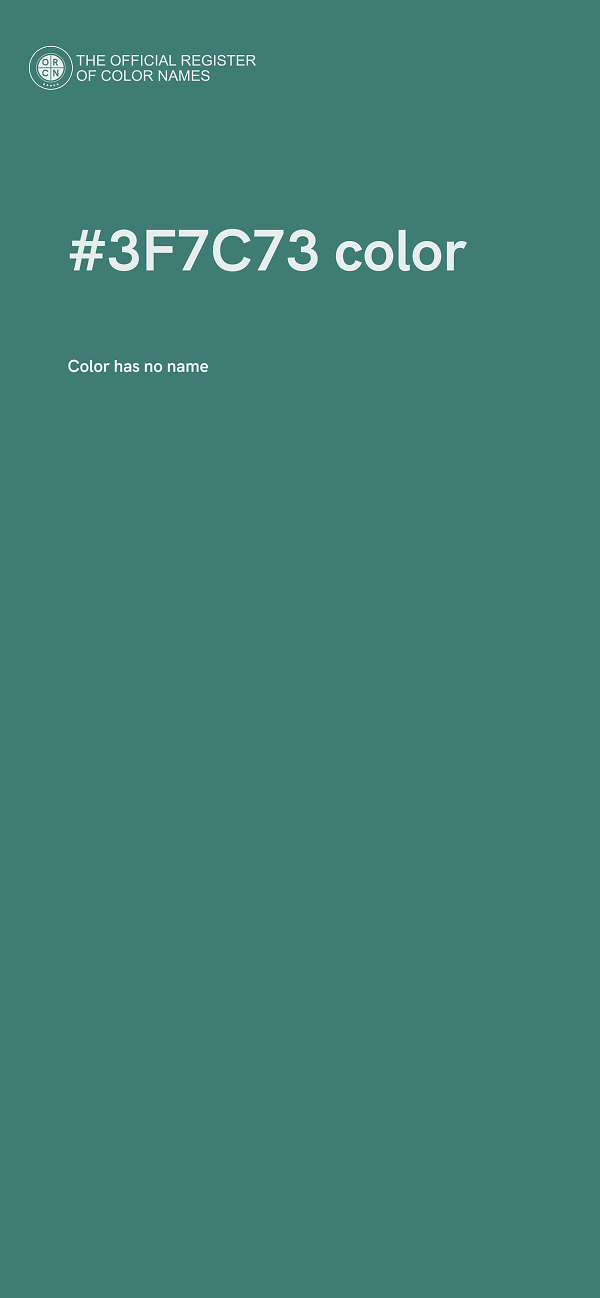 #3F7C73 color image