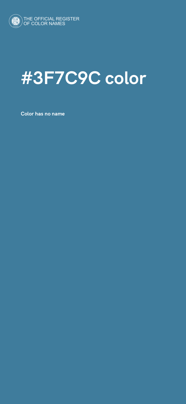 #3F7C9C color image