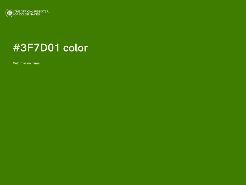 #3F7D01 color image