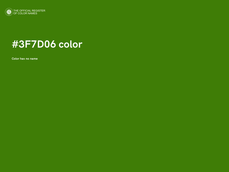 #3F7D06 color image