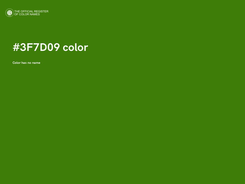 #3F7D09 color image