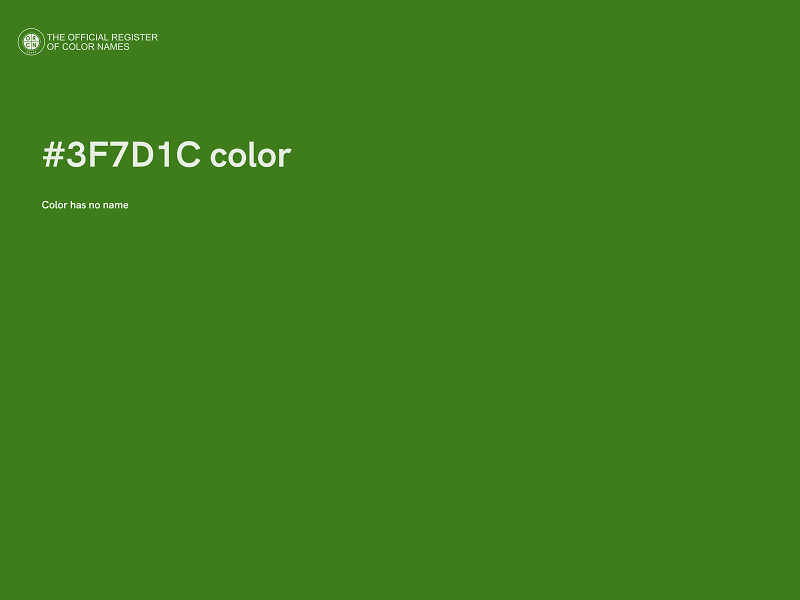 #3F7D1C color image