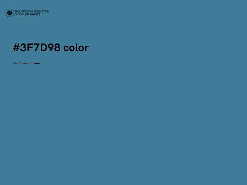 #3F7D98 color image