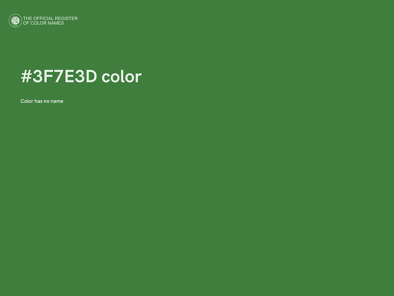 #3F7E3D color image