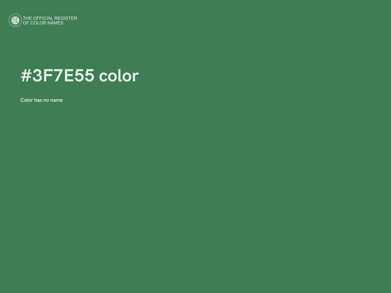 #3F7E55 color image