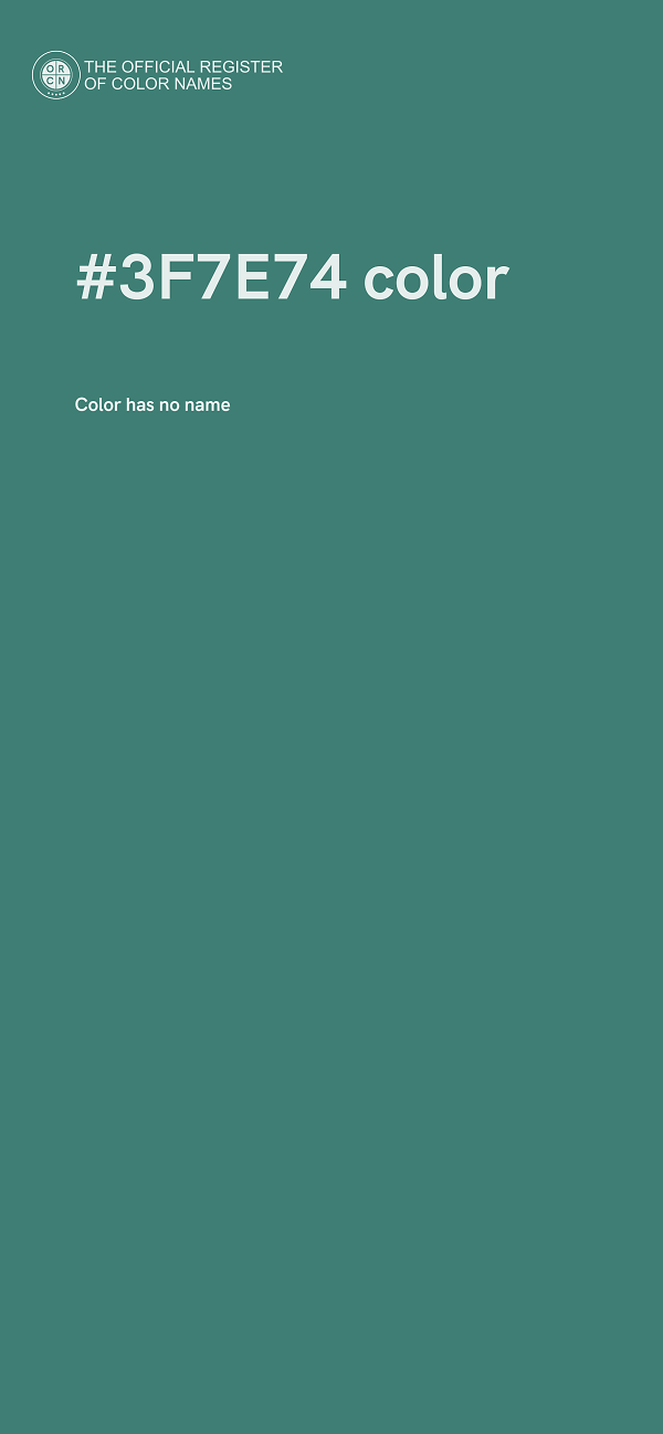 #3F7E74 color image