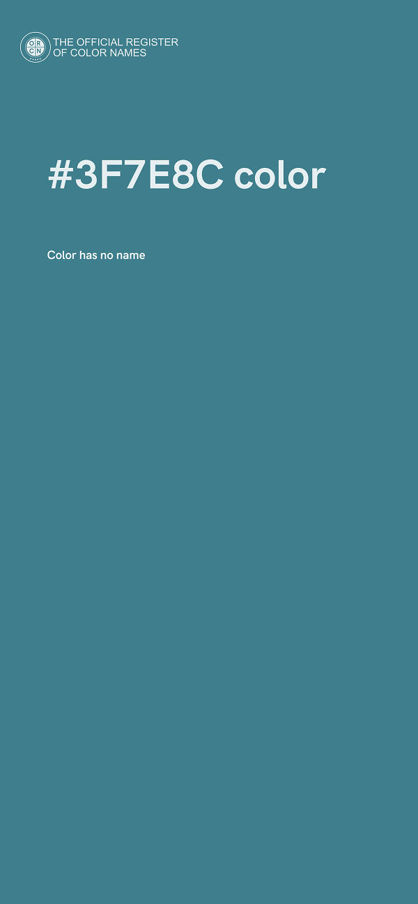 #3F7E8C color image