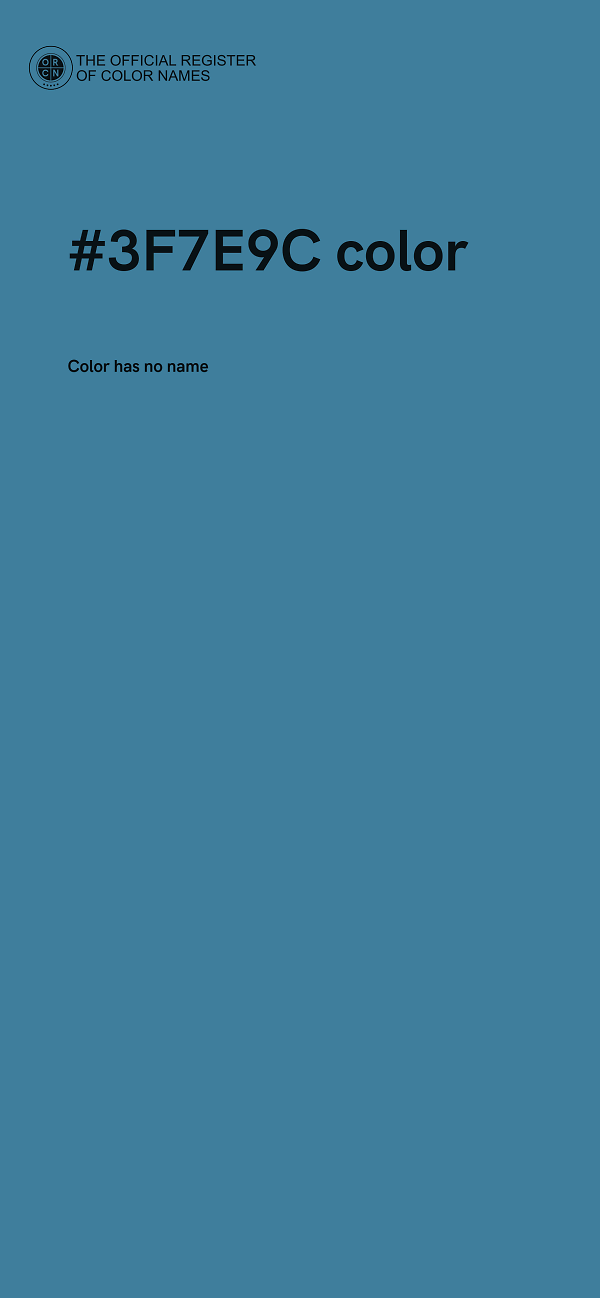 #3F7E9C color image