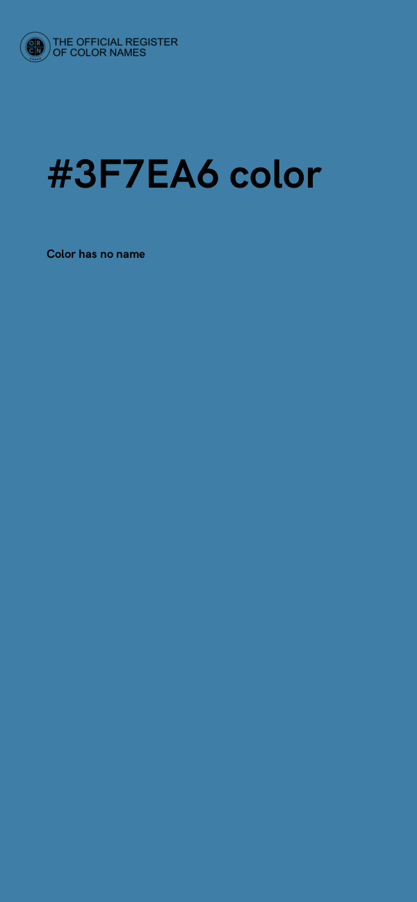 #3F7EA6 color image