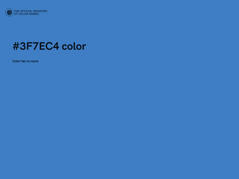 #3F7EC4 color image