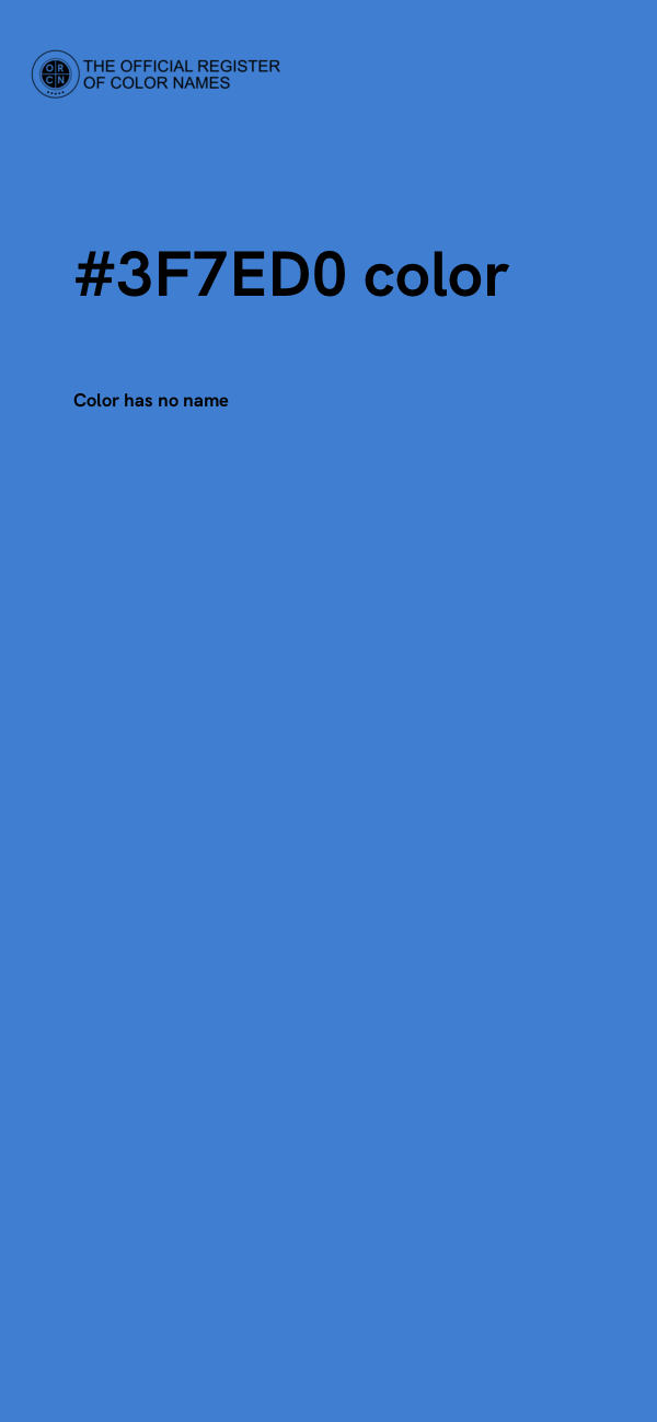 #3F7ED0 color image