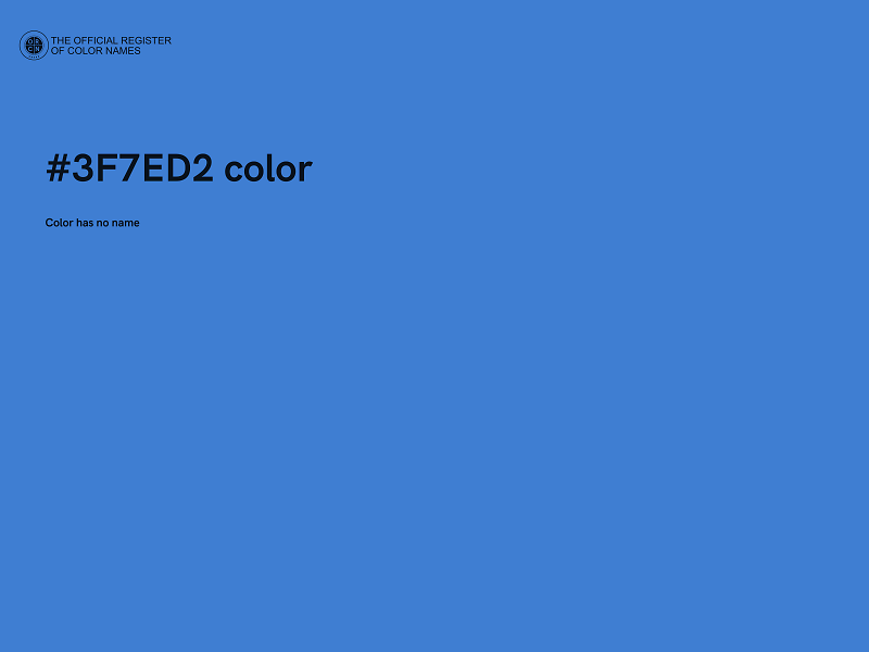 #3F7ED2 color image