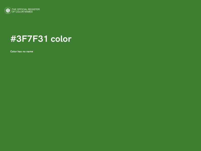 #3F7F31 color image