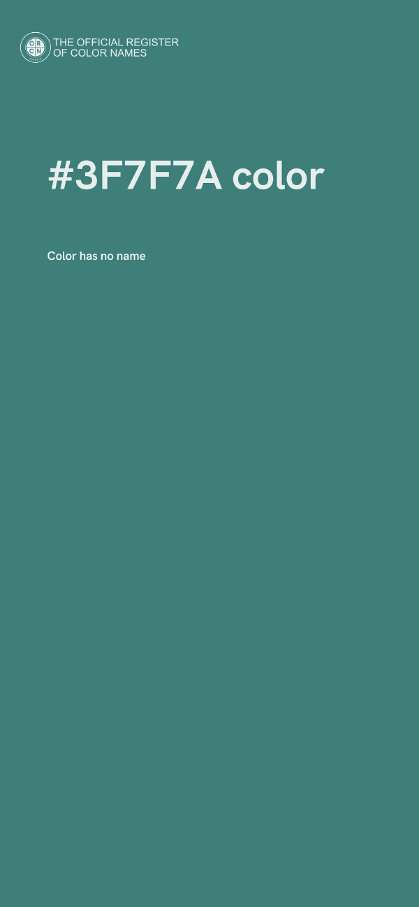 #3F7F7A color image