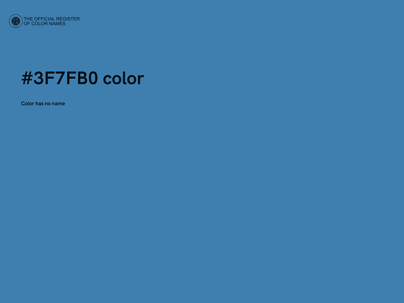 #3F7FB0 color image