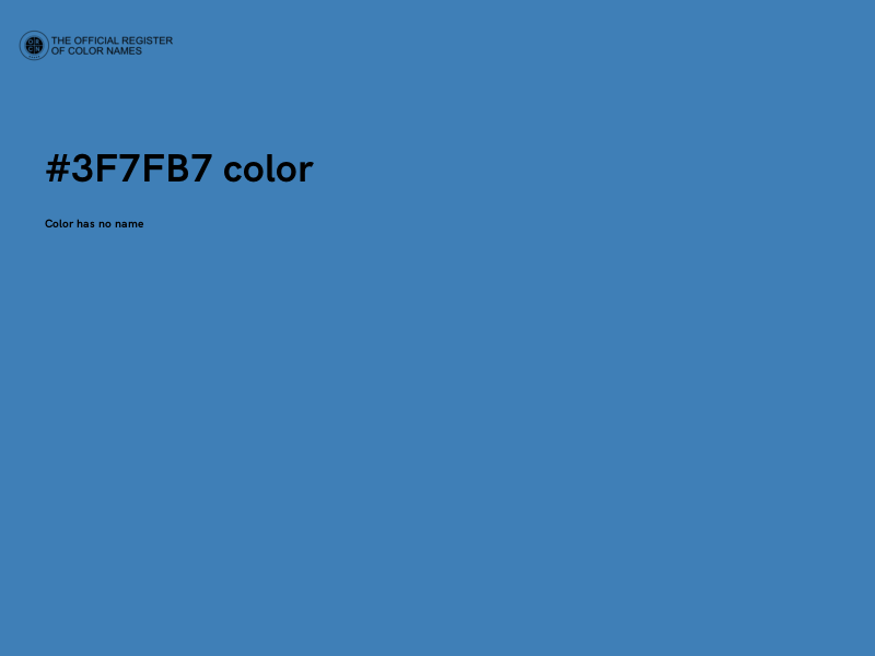#3F7FB7 color image