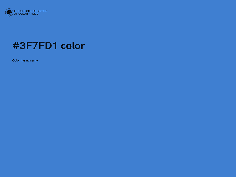 #3F7FD1 color image