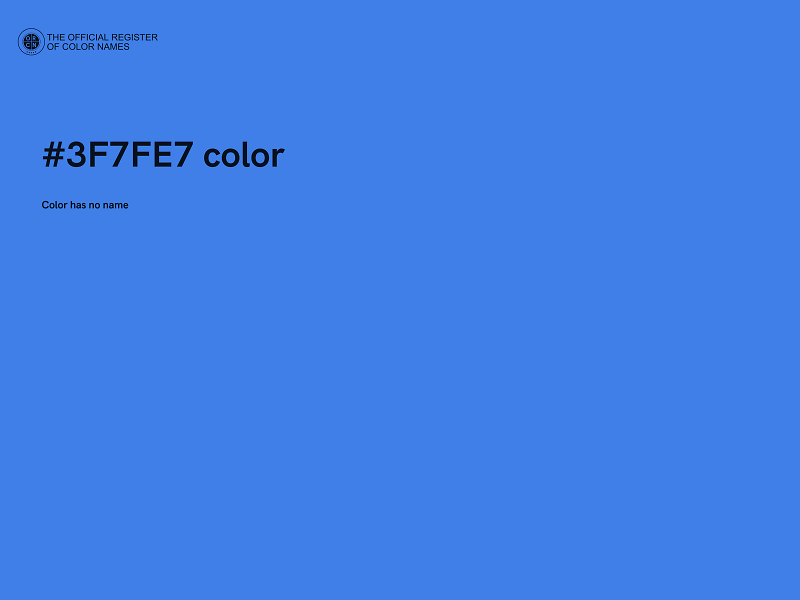 #3F7FE7 color image