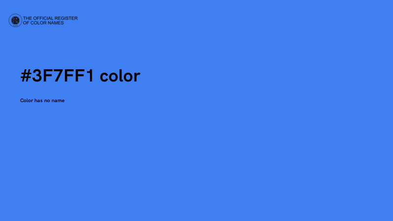 #3F7FF1 color image