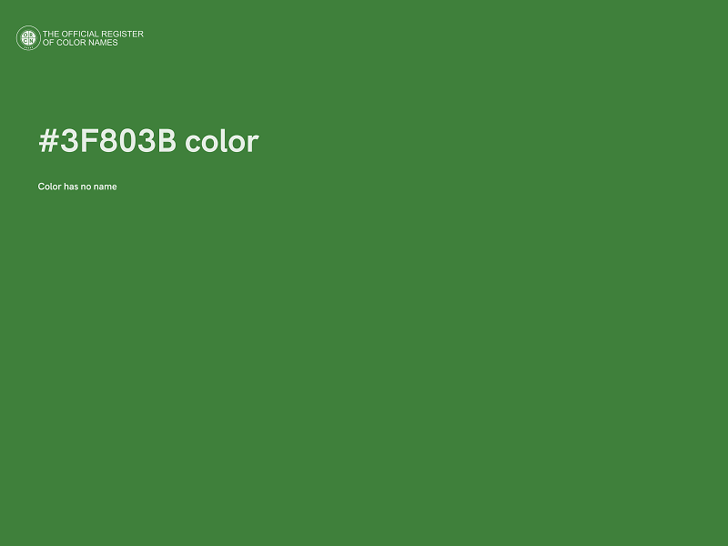 #3F803B color image