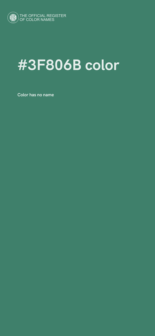 #3F806B color image