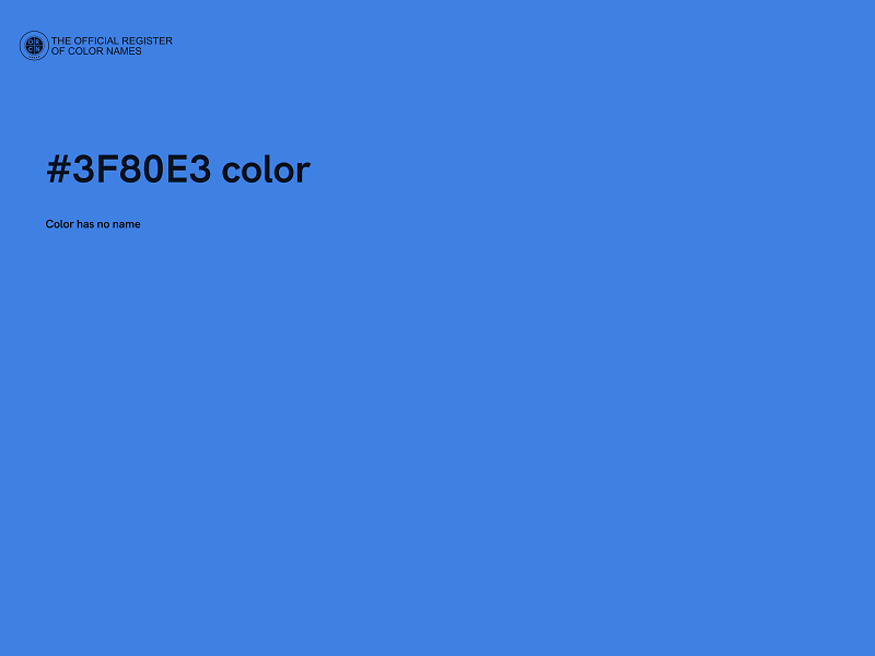 #3F80E3 color image