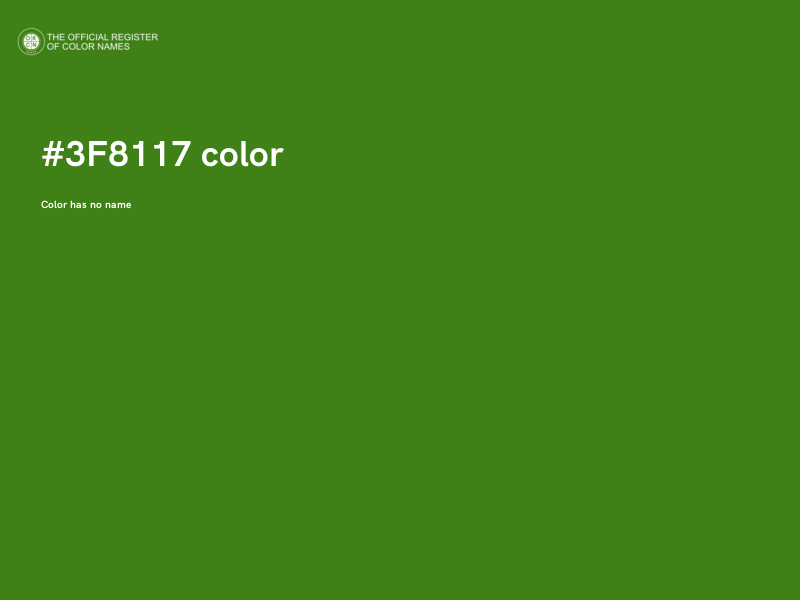 #3F8117 color image