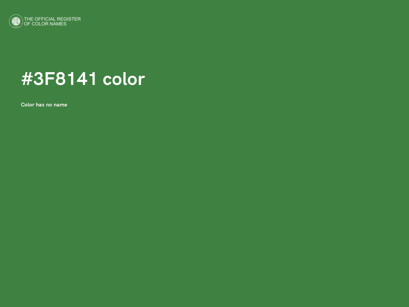 #3F8141 color image