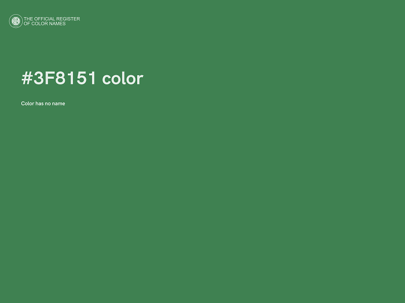 #3F8151 color image