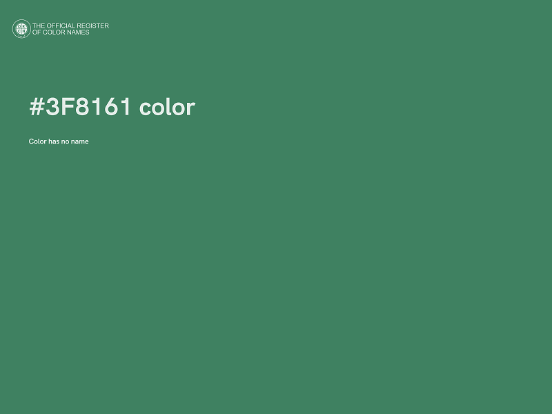 #3F8161 color image