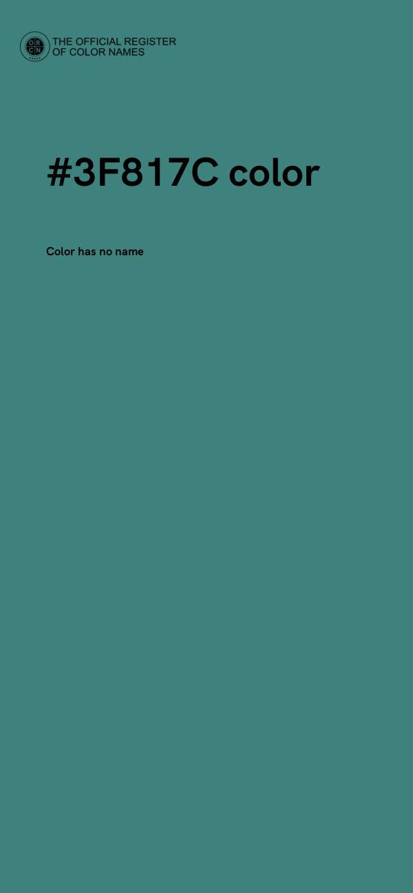 #3F817C color image