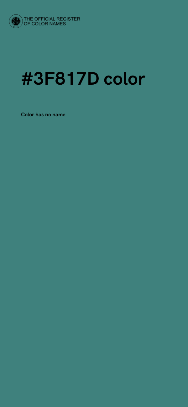 #3F817D color image