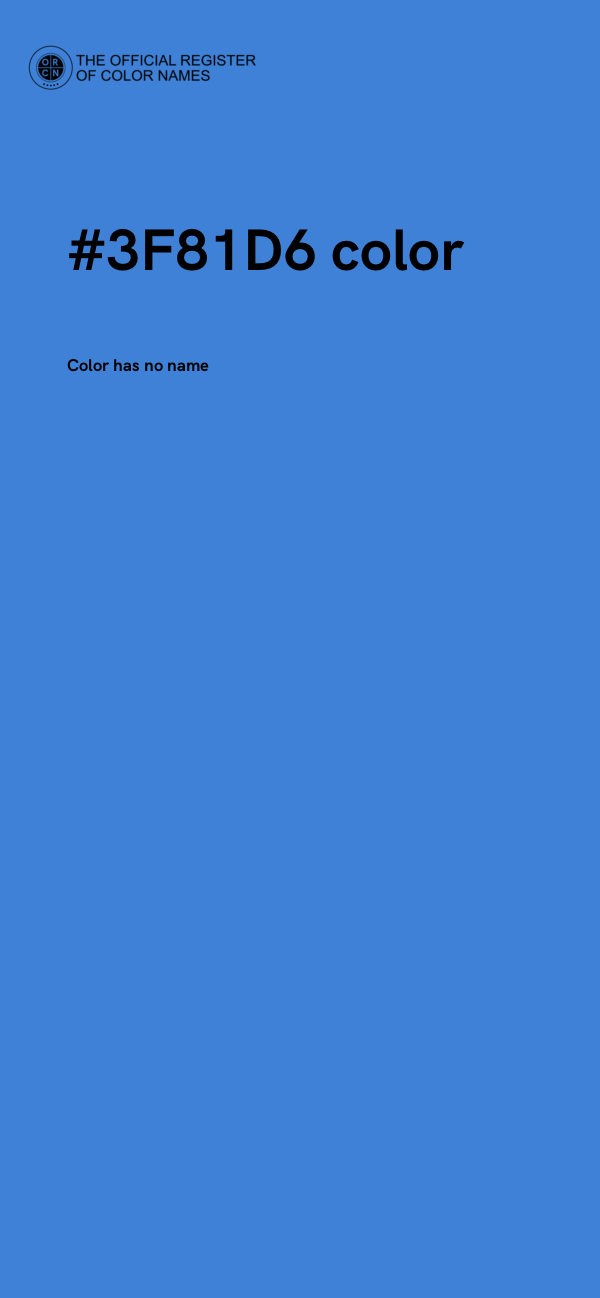 #3F81D6 color image