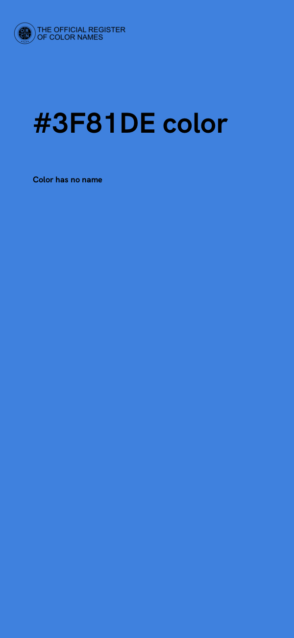 #3F81DE color image