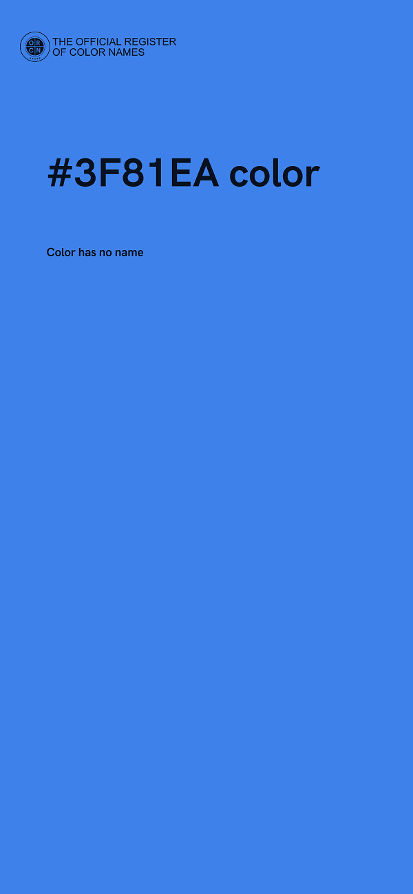 #3F81EA color image
