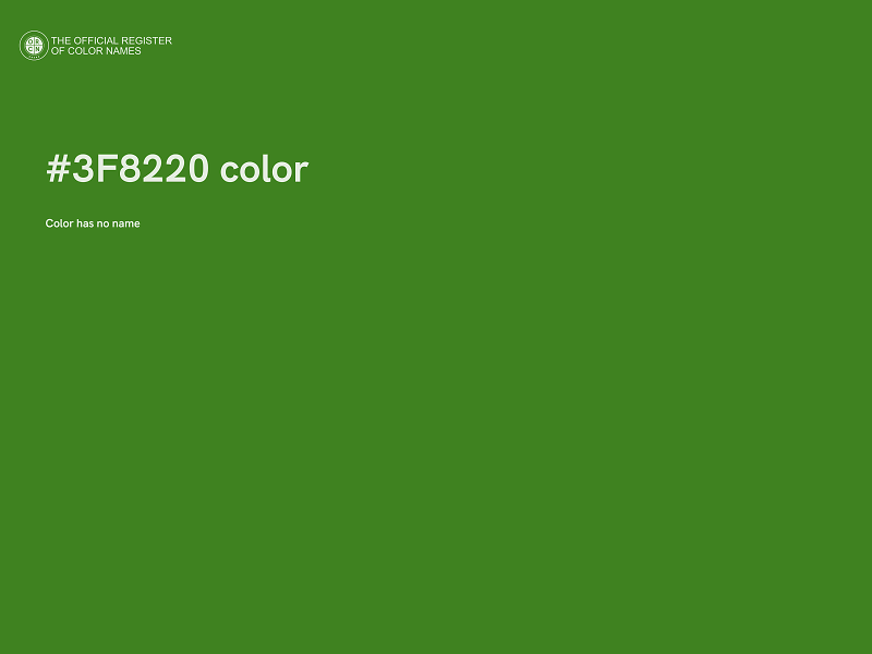 #3F8220 color image