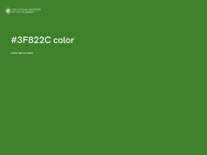 #3F822C color image