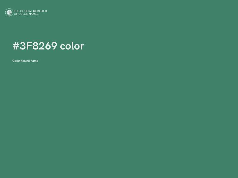 #3F8269 color image