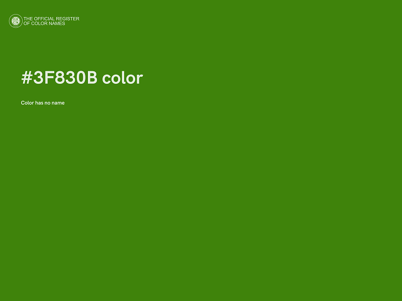 #3F830B color image