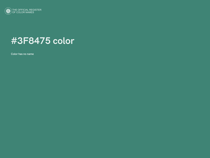 #3F8475 color image