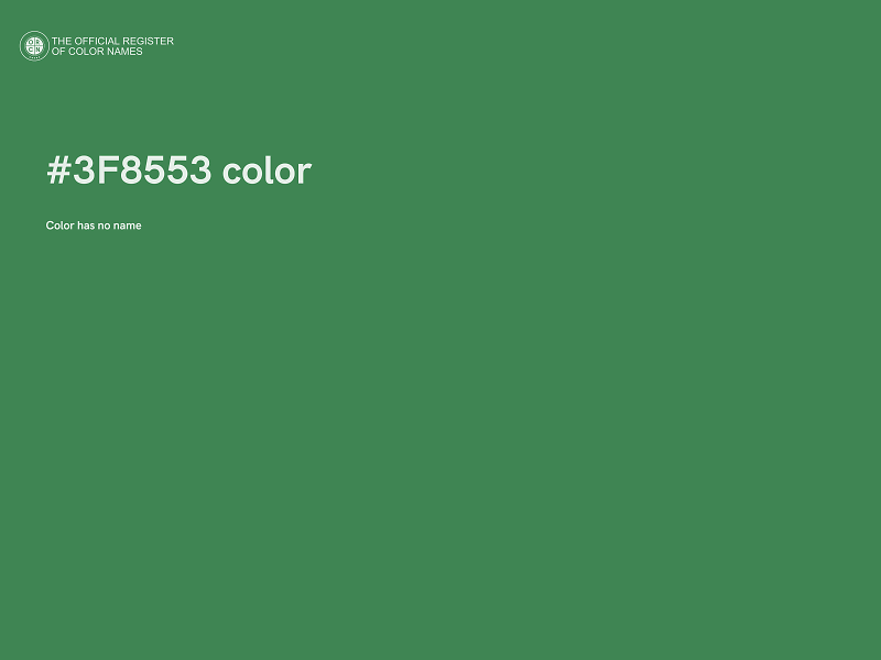 #3F8553 color image