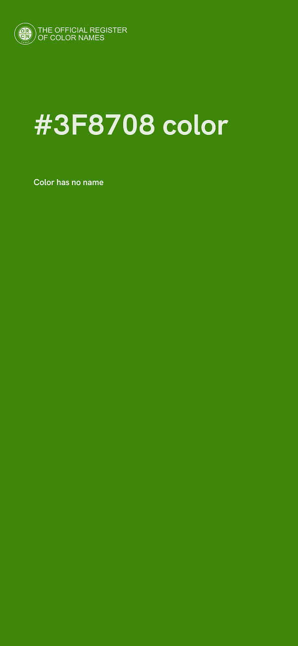 #3F8708 color image