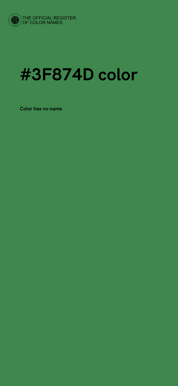 #3F874D color image