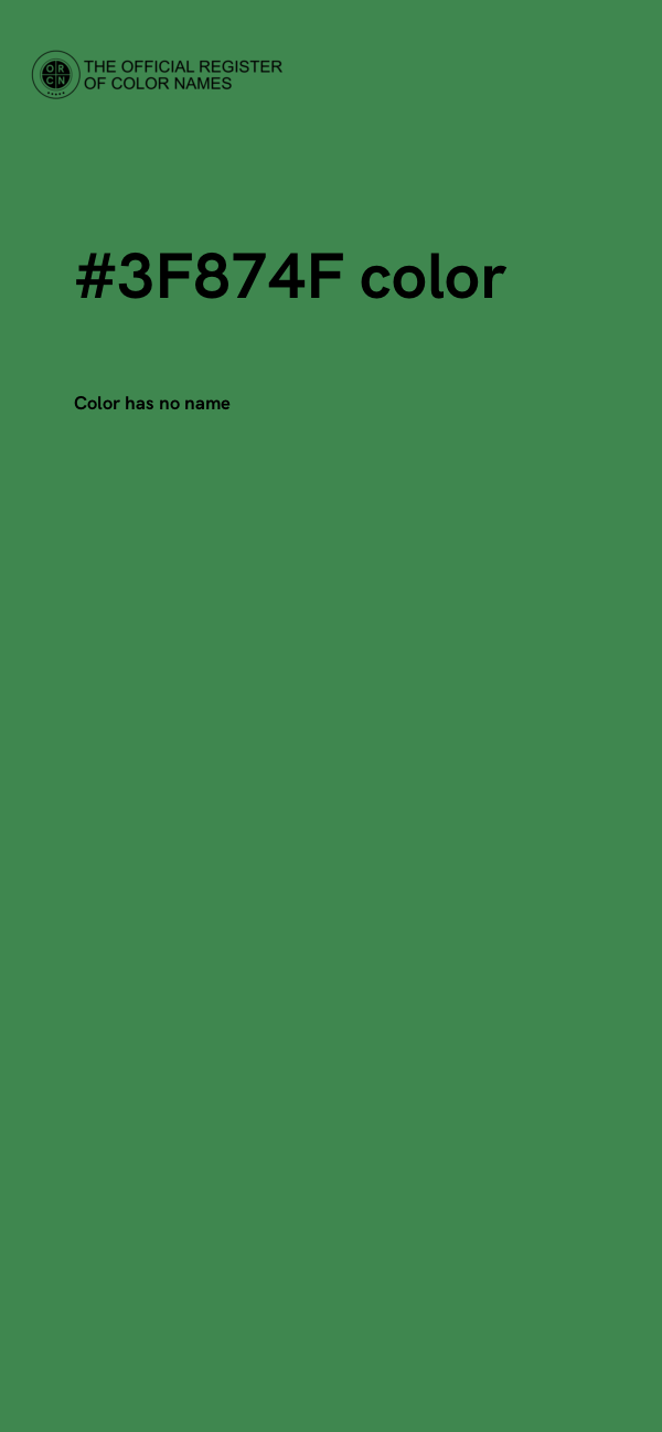 #3F874F color image