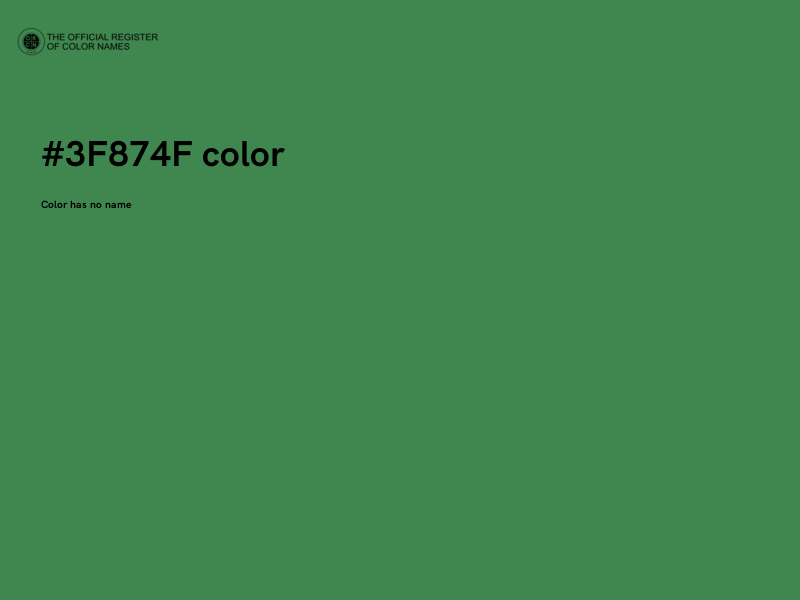 #3F874F color image