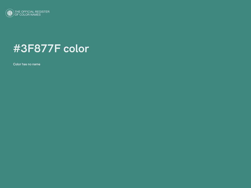 #3F877F color image