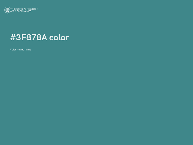 #3F878A color image