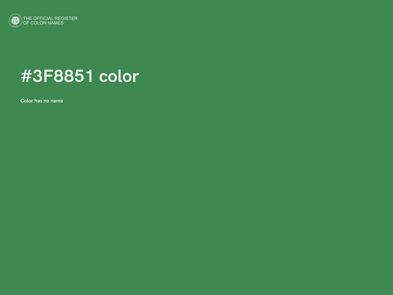 #3F8851 color image