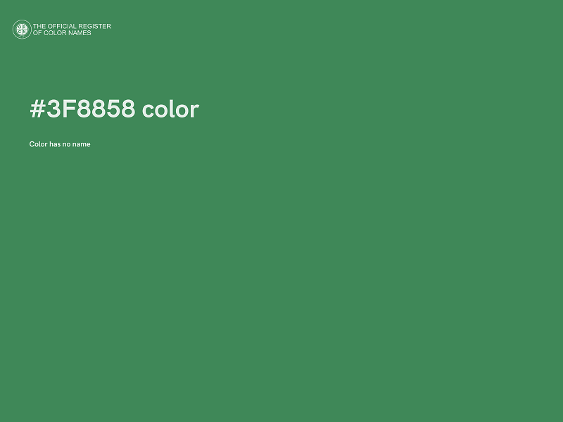 #3F8858 color image